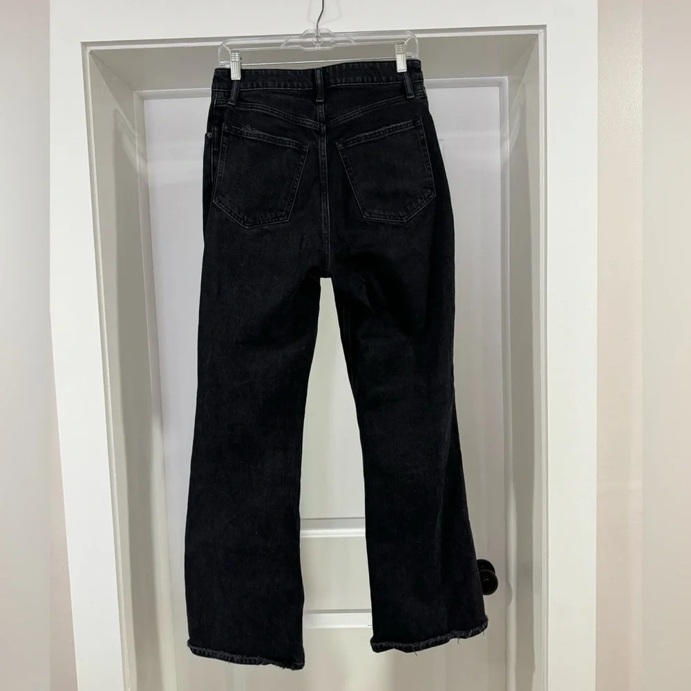 SOLD Abercrombie High Rise Vintage Flare Jean Black Size 28 - Picture 4 of 8